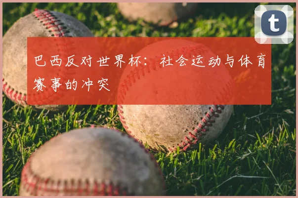 巴西反对世界杯:社会运动与体育赛事的冲突